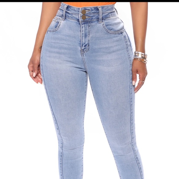 NWT FASHION NOVA STRETCHY HIGH WAISTED JEANS 27 - Picture 5 of 6